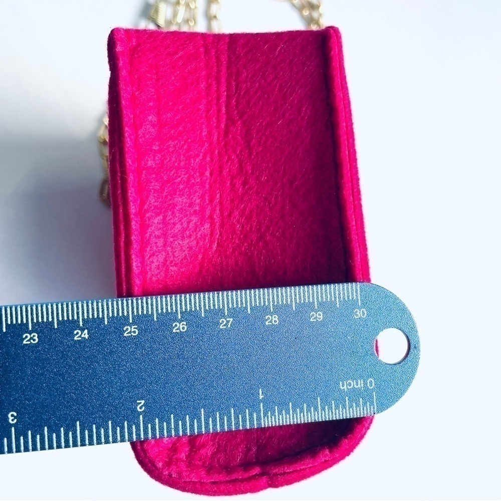 NWOT Barbie Style Hot Pink Square Evening Bag Women Mini Purse Girls - Picture 13 of 13